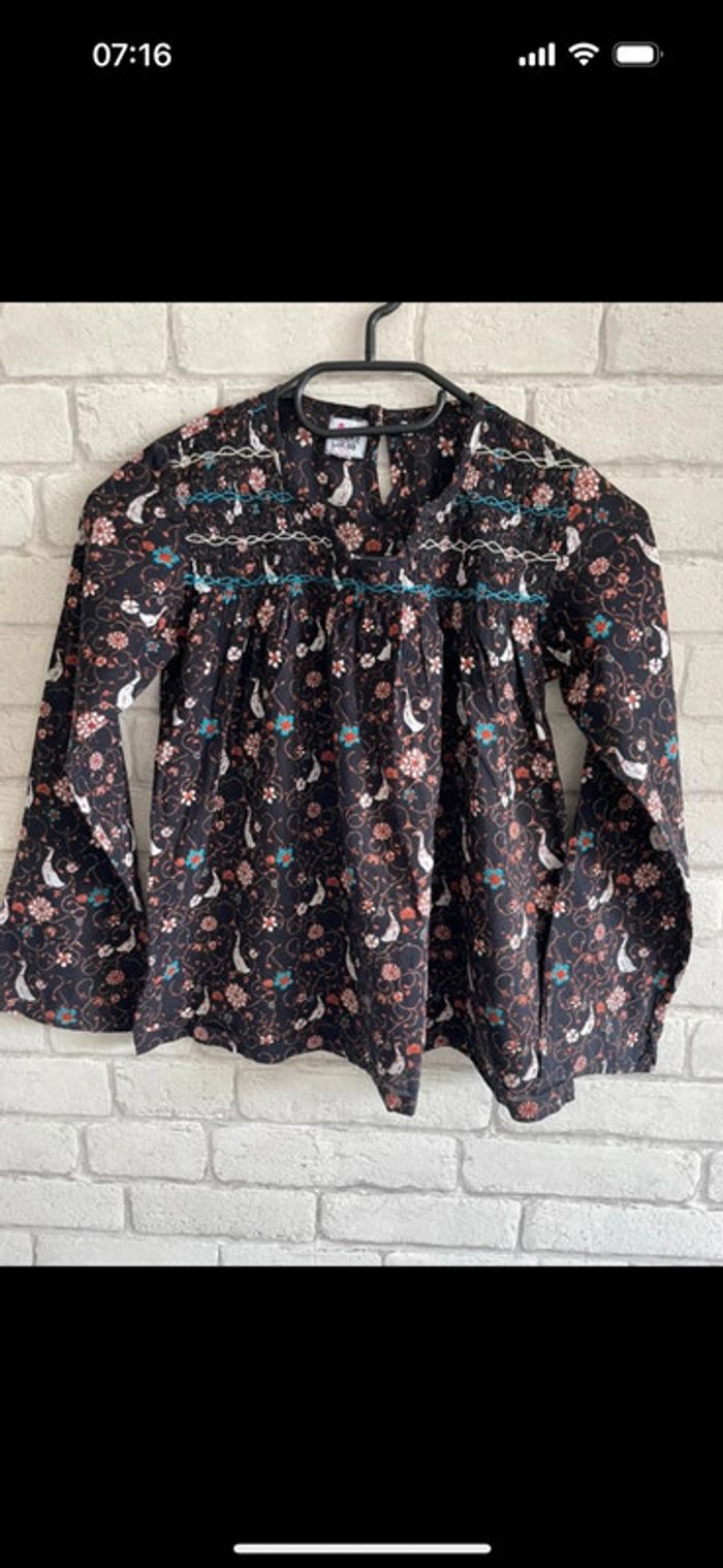 blouse liberty le petit Lucas du tertre taille 10 ans