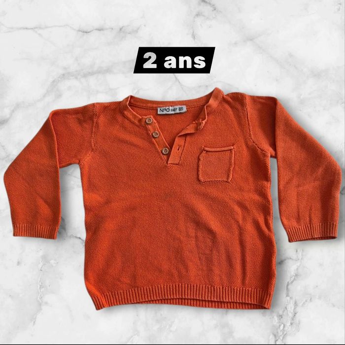 Pull 24 mois orange