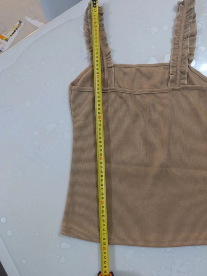 Débardeur camel comme neuf taille M - photo numéro 8