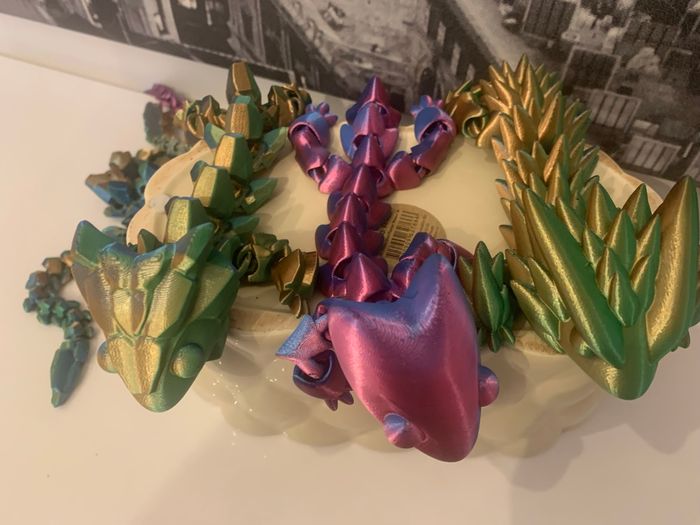 Lot de 3 grand dragons articulés - photo numéro 4