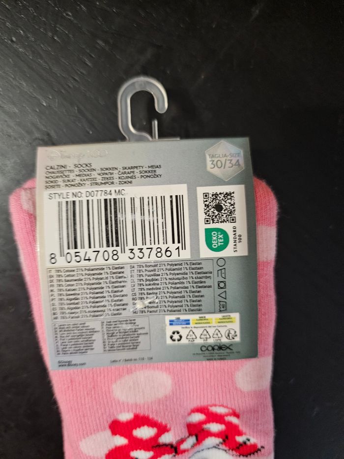 Chaussettes antidérapantes Minnie Mouse, édition spéciale 100 ans de magie Disney (Neuves, T. 30/34) - photo numéro 2