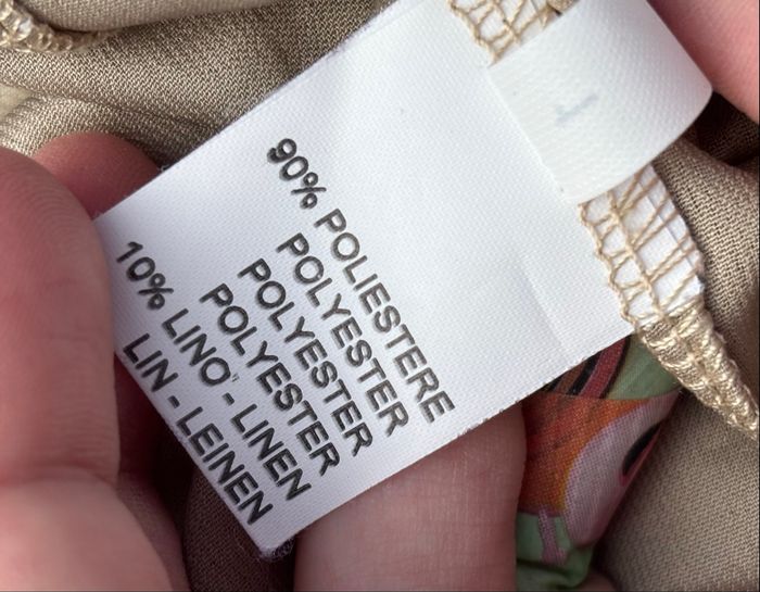 Tunique beige irisée à taille ceinturée • Cocomenthe • T36 - photo numéro 7