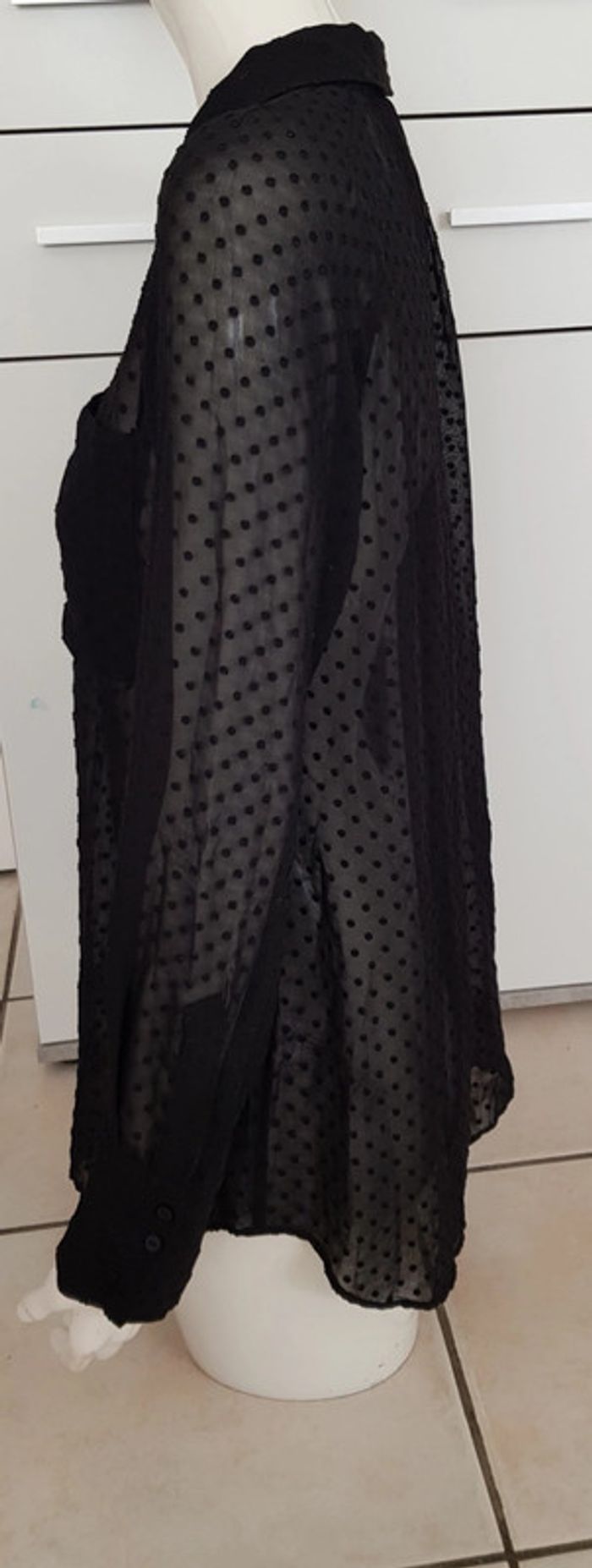 Blouse plumetis  zara - photo numéro 3
