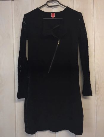 Robe noire dentelle - 36