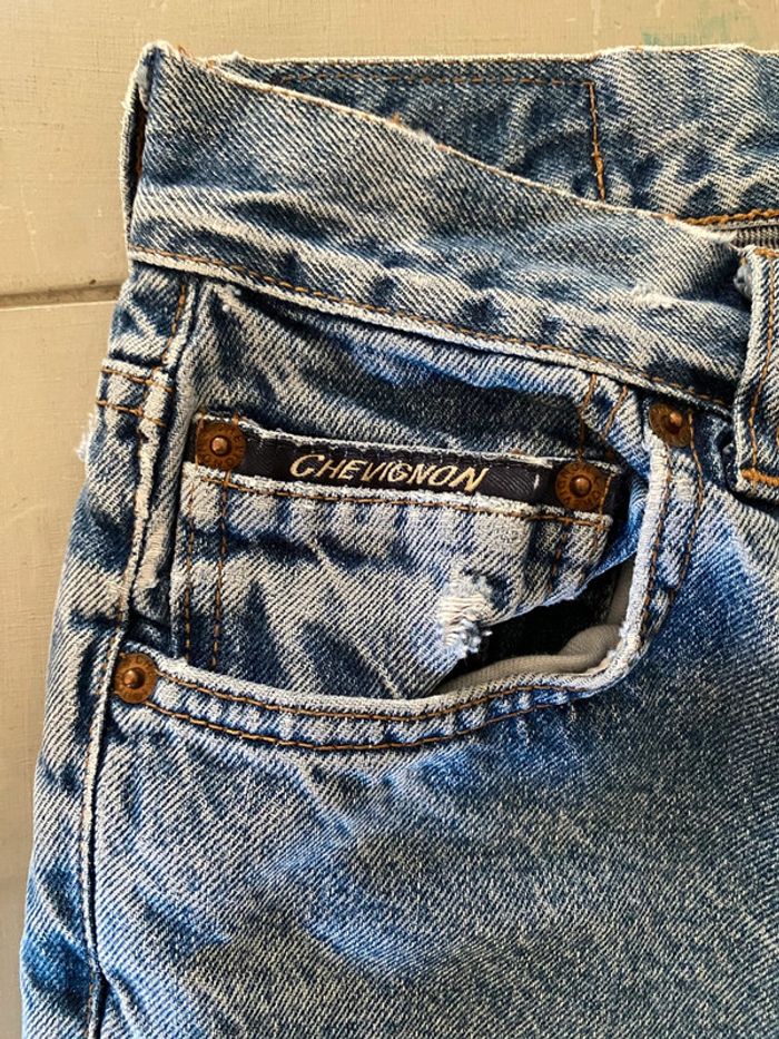 Jeans vintage Chevignon bleu W 29 US soit 36 France - photo numéro 4