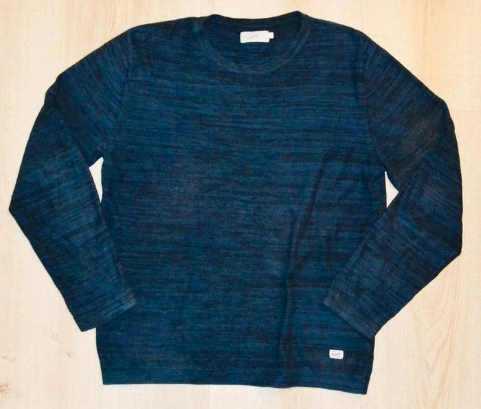 Jack & Jones Originals Est 1990 Polo Pull Bleu Exclusive vintage Y2K Collection (Taille L)