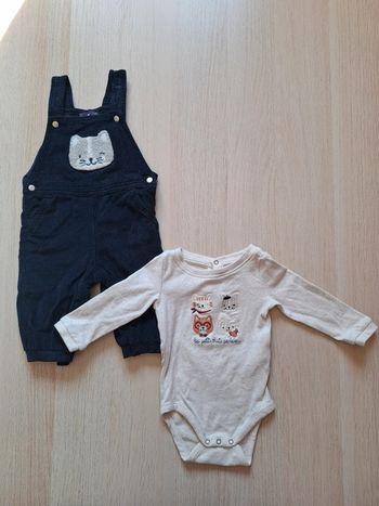 Ensemble salopette et body