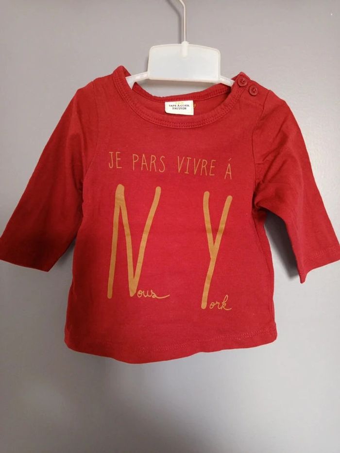 Lot t-shirt 3 mois - photo numéro 2