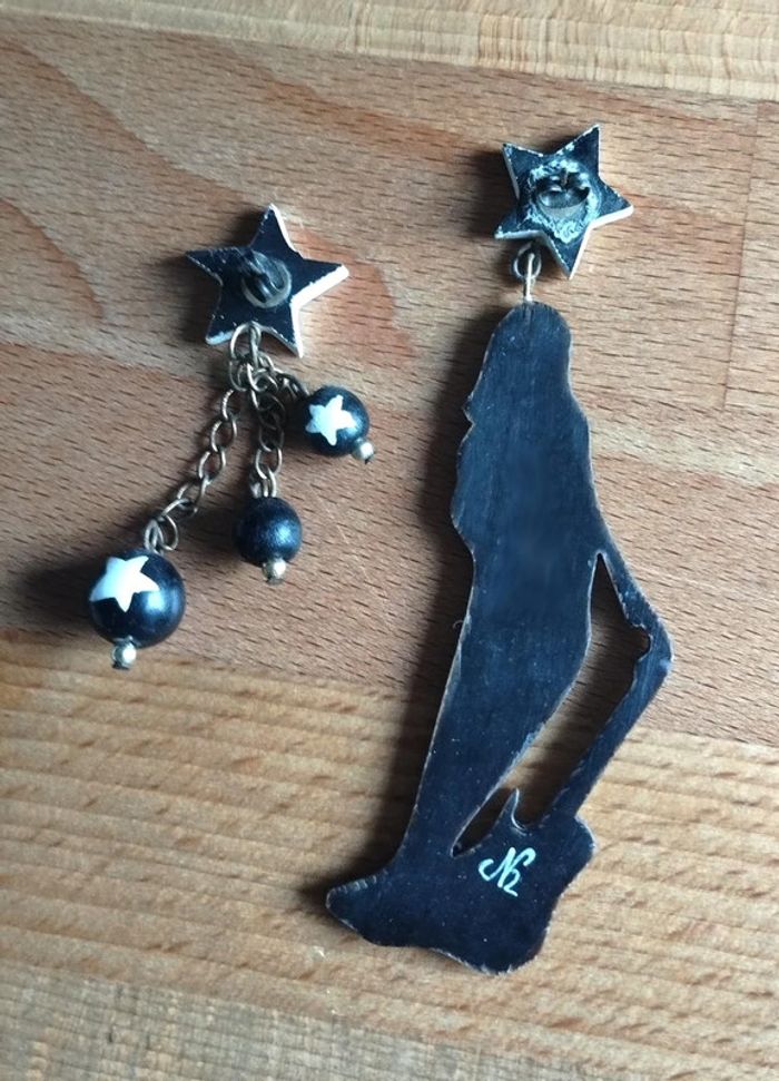 Boucles d'oreilles fantaisie guitare N2 - photo numéro 4