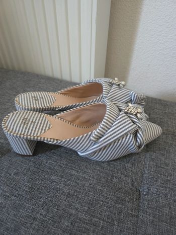 Sandales/mule détails noué et strass neufs