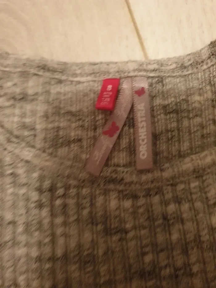 Tee-shirt gris chiné 8 ans - photo numéro 5