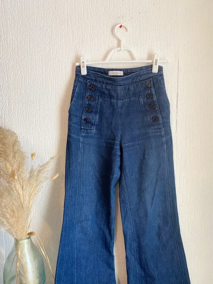 Jean Sandro bleu taille xs 34