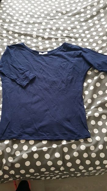 Tee-shirt bleu promod