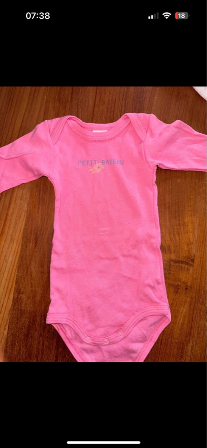 Lot de 3 bodys petit bateau fille - photo numéro 4