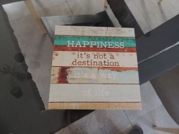 Petit cadre décoratif "happiness"