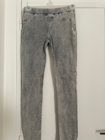 Legging couleur jean gris
