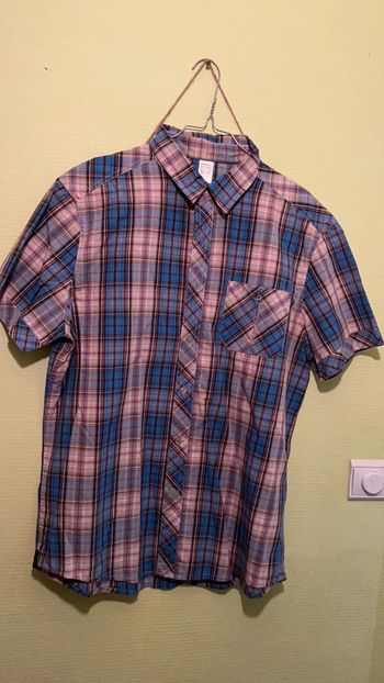 Chemise manches courtes à carreaux Quechua XL