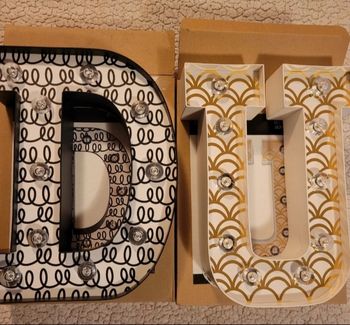 Lettres lumineuse D ou U à l'unité 2€99