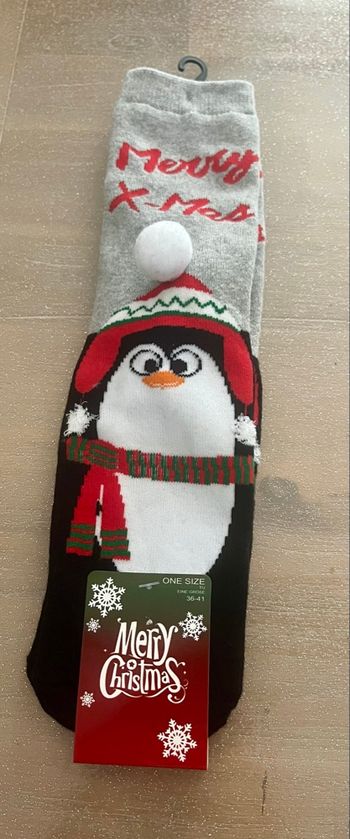 Chaussettes de Noël pingouin