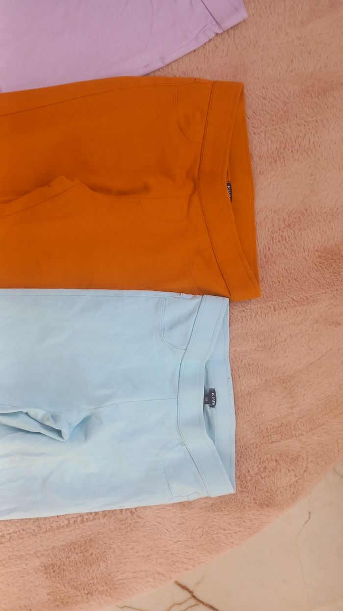 Lot 4 jeggings fille 10 ans - photo numéro 3