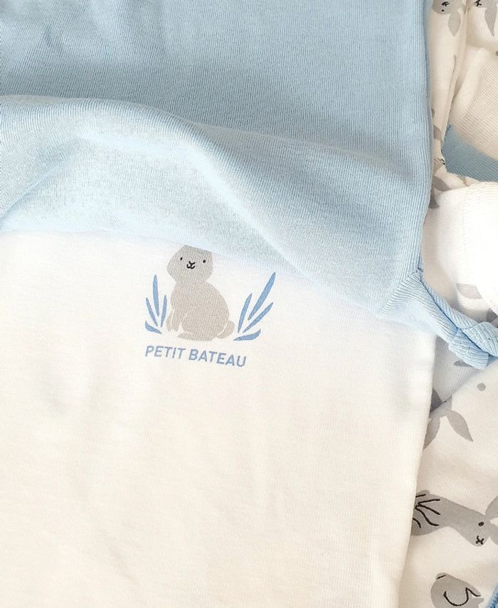 Pyjama + bodies Petit Bateau - 12M - photo numéro 4