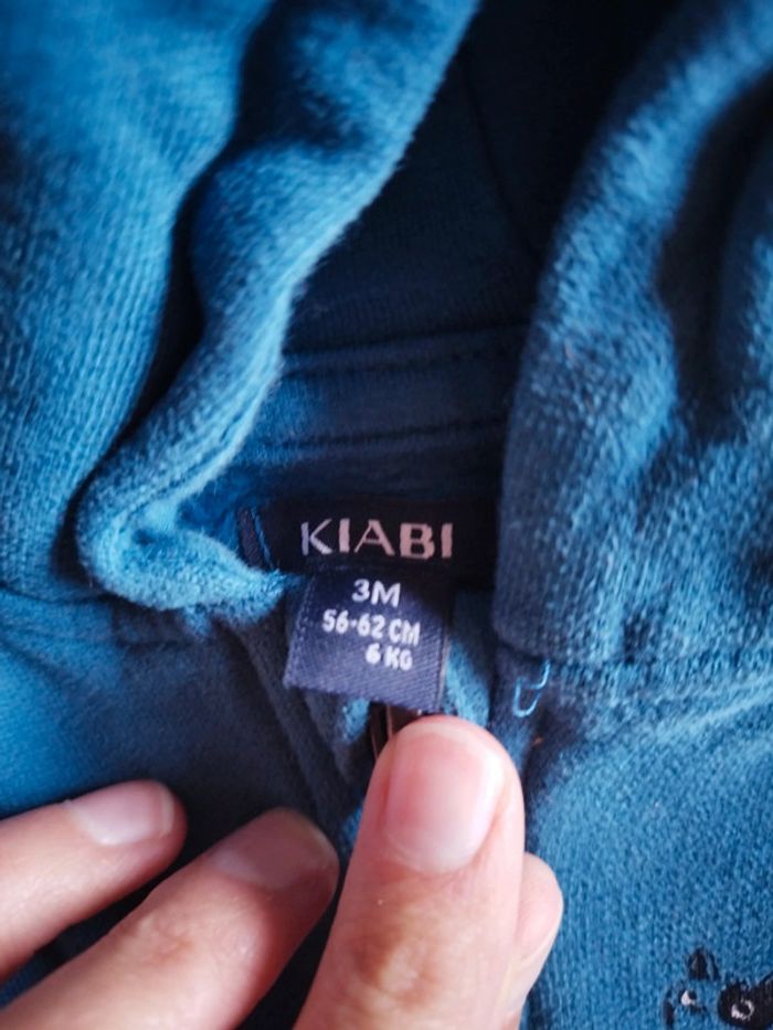 Veste bleu taille 3 mois - photo numéro 2