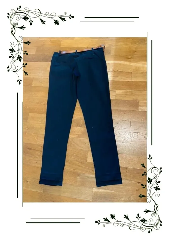 Pantalon noir classique et élégant taille L - photo numéro 3