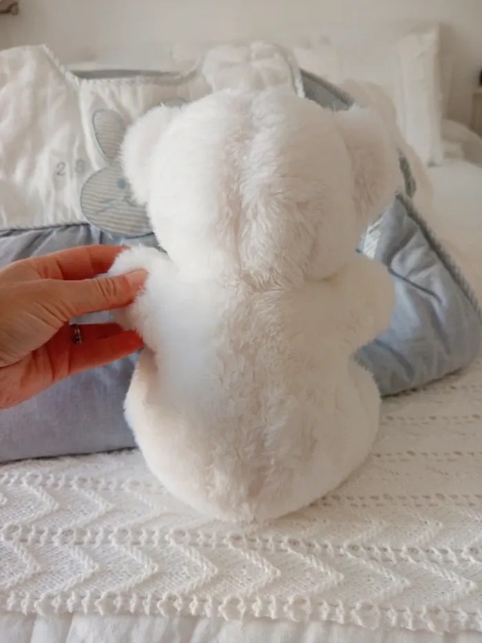 Ourson vintage blanc rayé bleu Tartine et Chocolat + gigoteuse look rétro 🐰 6/12 mois - photo numéro 4