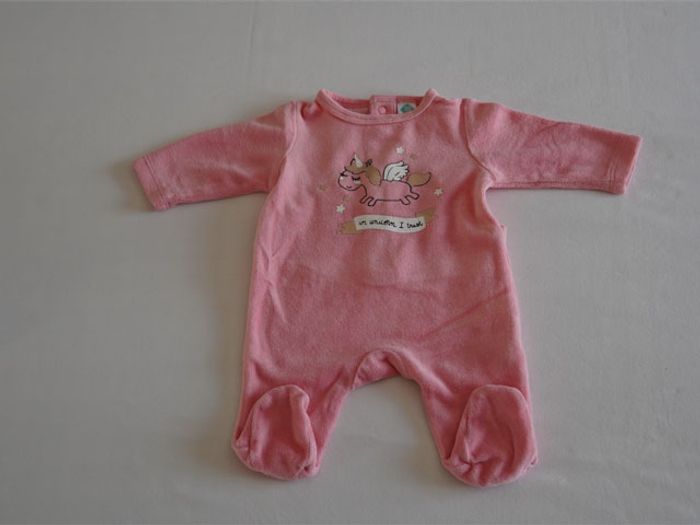 Lot 0m (Naissance) : 3 Pyjamas velours fantaisies + 5 Bodies ML - photo numéro 3