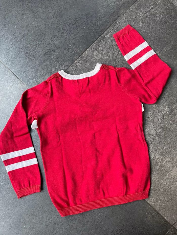 Pull rouge La Redoute fille 8 ans - photo numéro 3