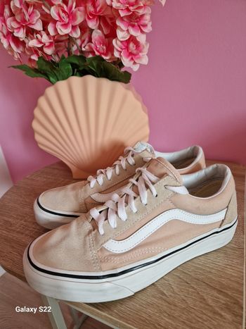 Basket vans old skool taille française 37 rose poudré