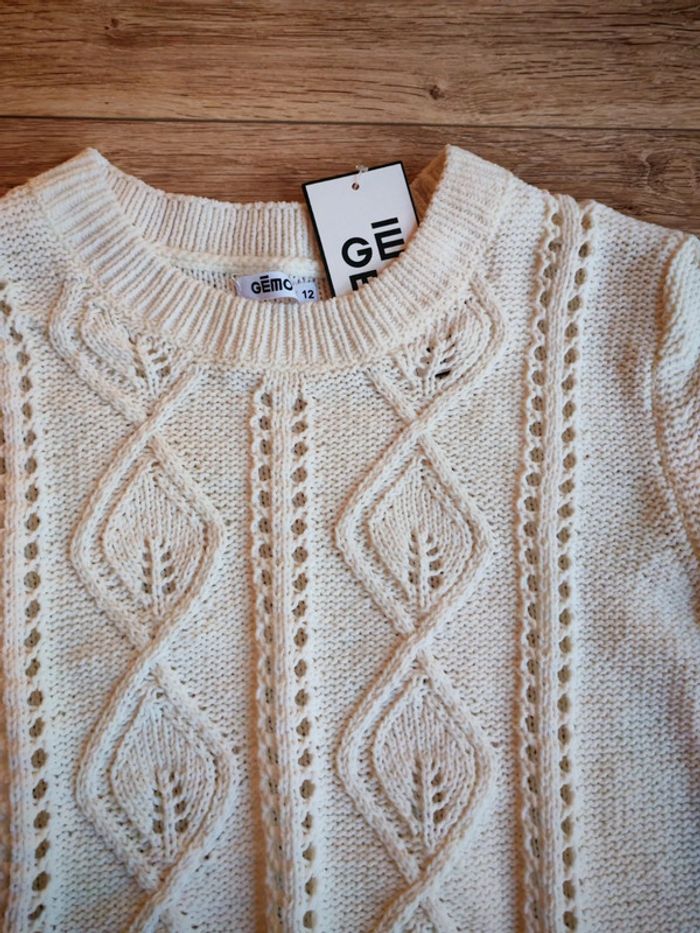 Pull fin maille douce gemo ajouré - photo numéro 2