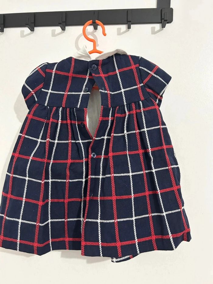Robe carreaux bleu-marine rouge et blanc mayoral taille 6-9 m - photo numéro 5