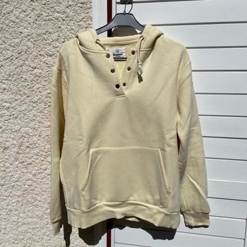 Sweat-shirt jaune pale taille M