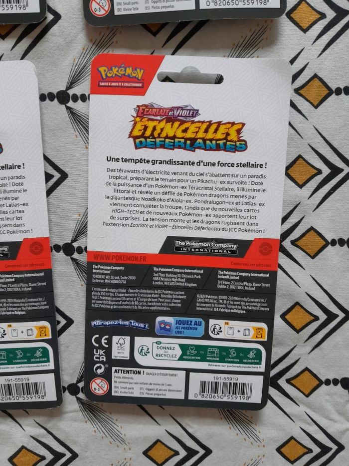 Pokémon Artset Booster EV08 | Étincelles déferlantes - Neuf Scellé [FR] - photo numéro 8