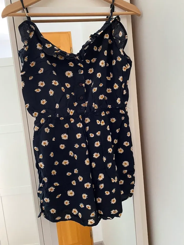 combishort noire er marguerites S