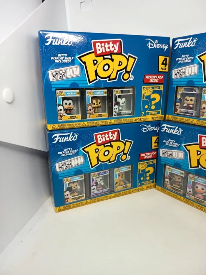 🎉 Lot de 4 Boîtes - Collection Complète 🎉
 Funko Bitty Pop - Disney - photo numéro 2