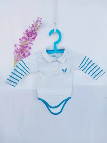 Très beau bodie polo manches longues Obaïbi 3 mois