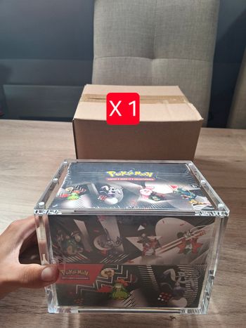 Protection acrylique display mini tin × 8 Pokémon aimantée épaisse 8mm anti uv