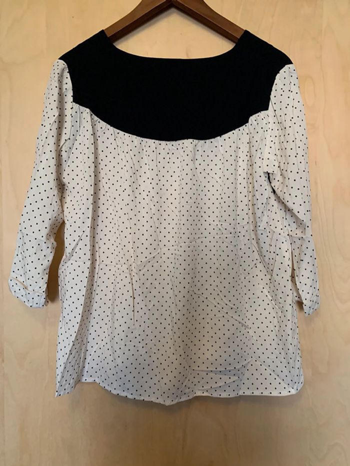 Blouse à pois Tinsels T 36 neuve avec étiquette - photo numéro 3