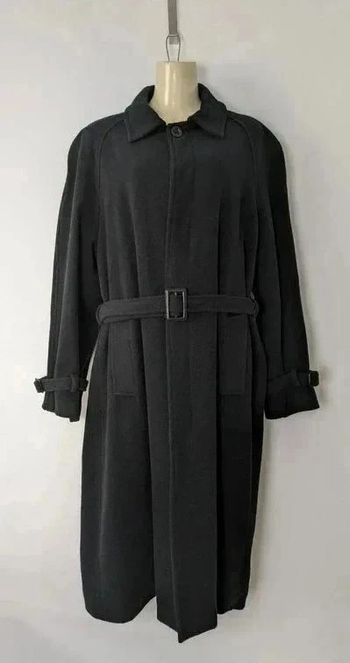 Manteau long en laine et cachemire - taille 46