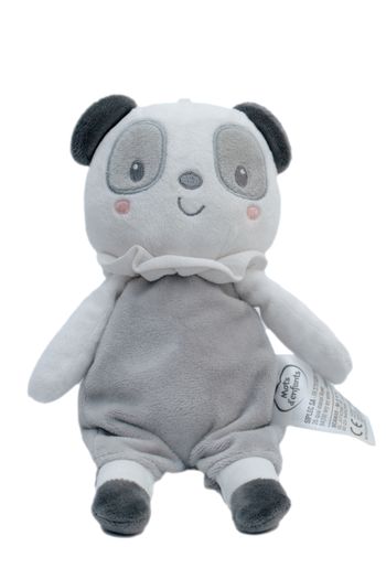 Peluche doudou Panda gris blanc Mots d'Enfants 24 cm