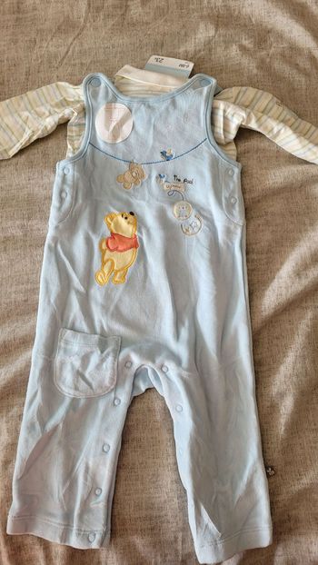 Salopette velours et tee-shirt Neuf