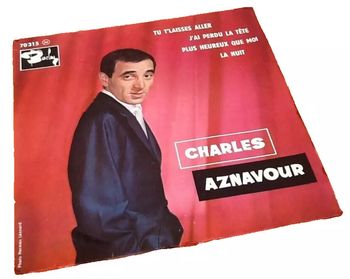Vinyle 45 tours   Charles Aznavour   Tu t' laisses aller (1961)