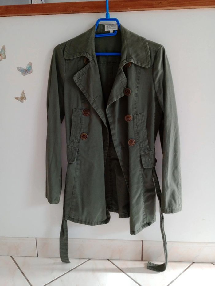 Trench kaki etam taille 36 P - photo numéro 4