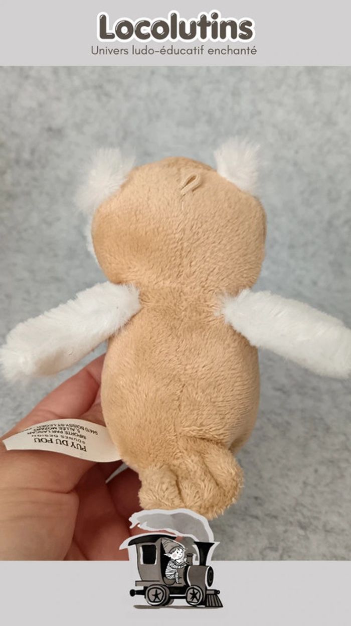 🚂 Petite peluche hibou ▪ marron et beige souvenir Puy du Fou - photo numéro 4