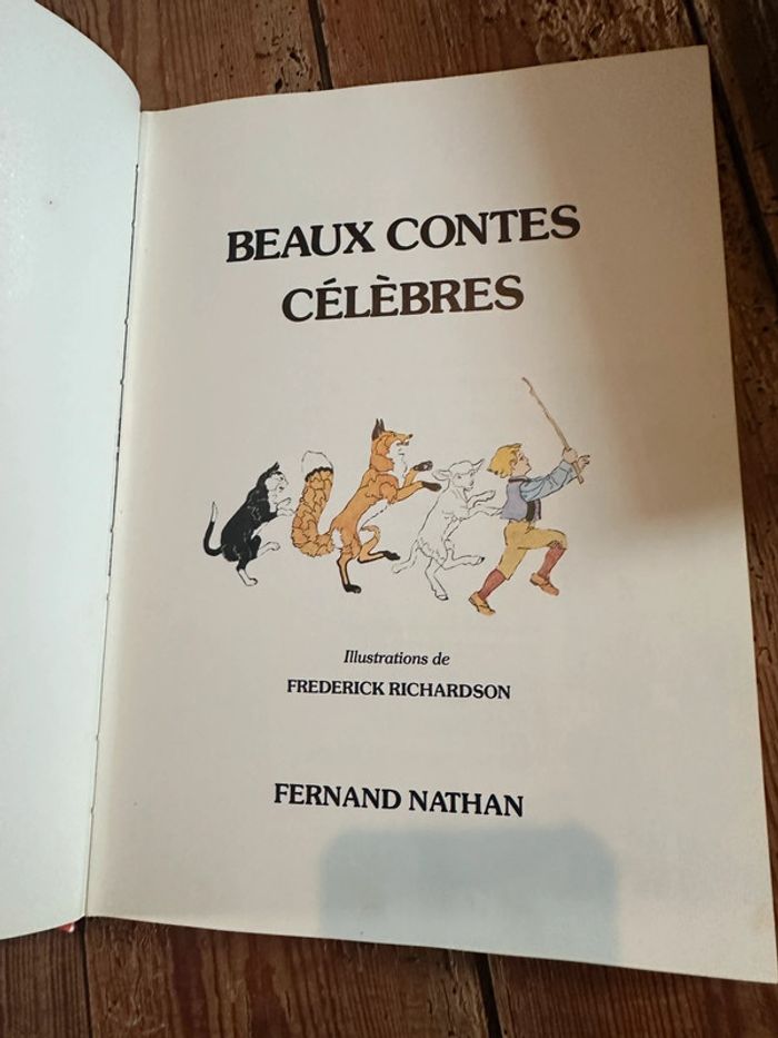 Grand livre album ancien Beaux contes célèbres Frederick Richardson Fernand Nathan vintage - photo numéro 7