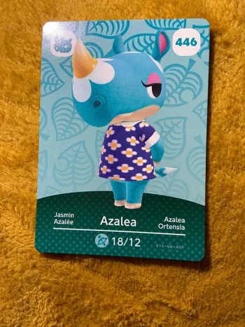 carte amiibo animal crossing azalea
