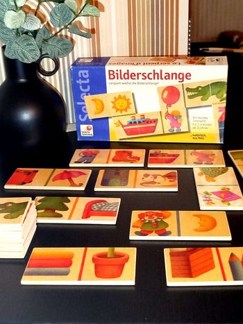 🔵 Selecta Spielzeug Le serpent d'images en bois