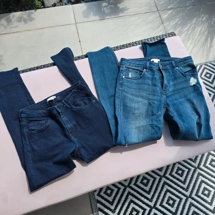 Lot de 2 jeans h&m taille 38 skinny - photo numéro 3